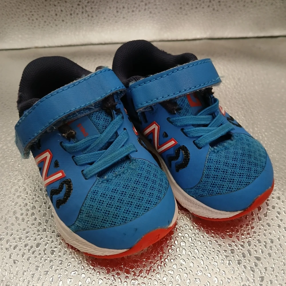 New Balance Kids Blue and Red Shoes